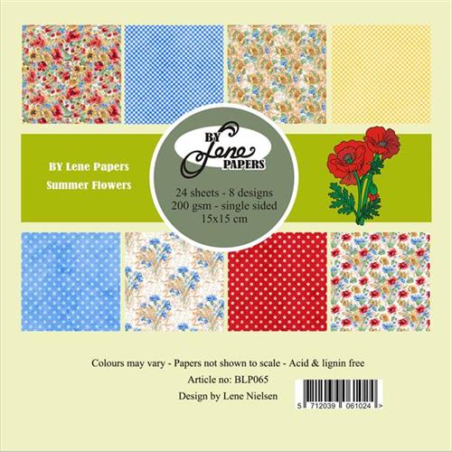By LeneSummer flowers 3x8design 15x15cm 200g